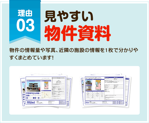 見やすい物件資料